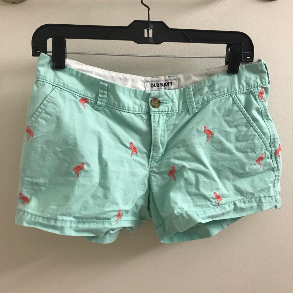 Old Navy | Chino Short with Flamingo Embroidery